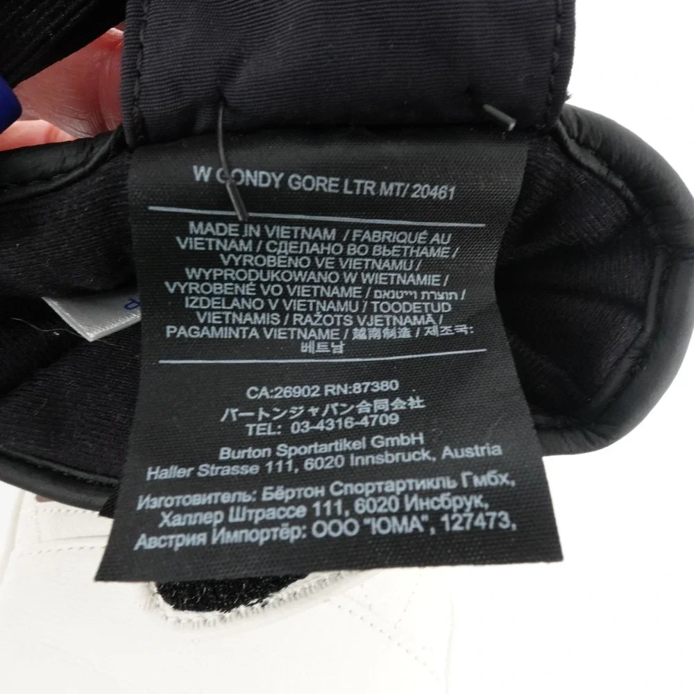 Burton Gondy GORE-TEX Leather Mittens Stout White Women S Snowboard Ski NEW
